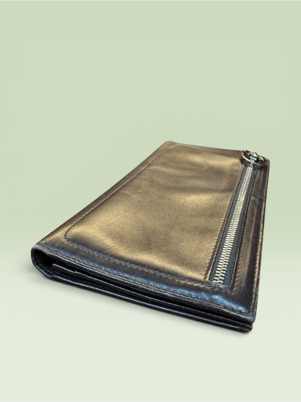 Ferragamo Brown Leather Unisex Wallet Organizer - Picture 8 of 8